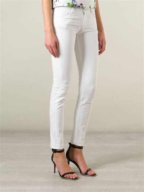 dolce gabbana white jeans